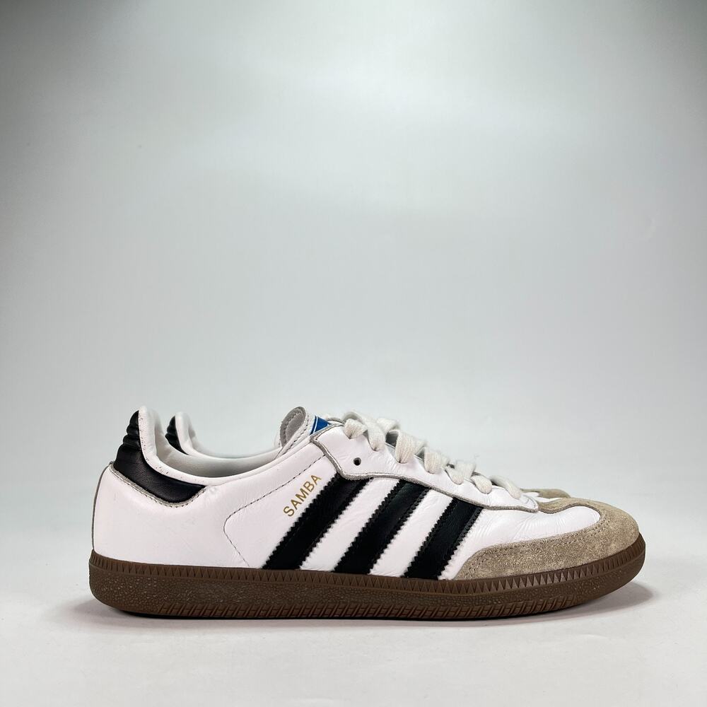 adidas Samba White Black Classic Casual Lifestyle Sneakers B75806 Men's Size 7